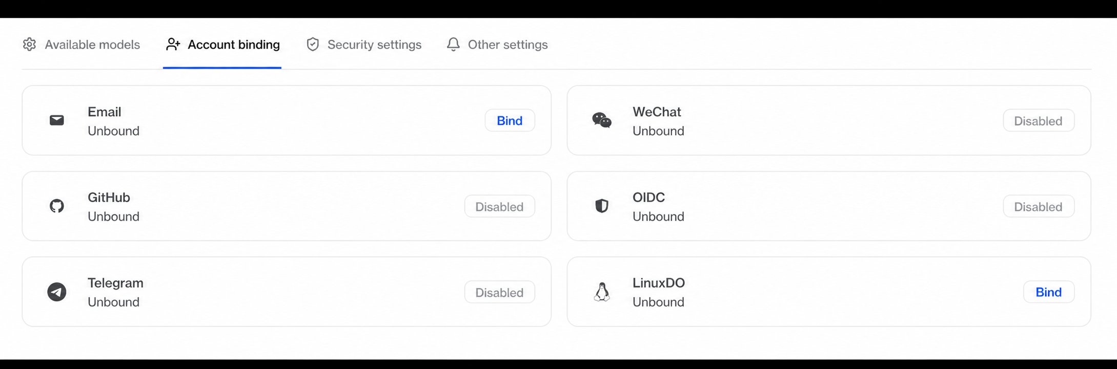 Account Binding