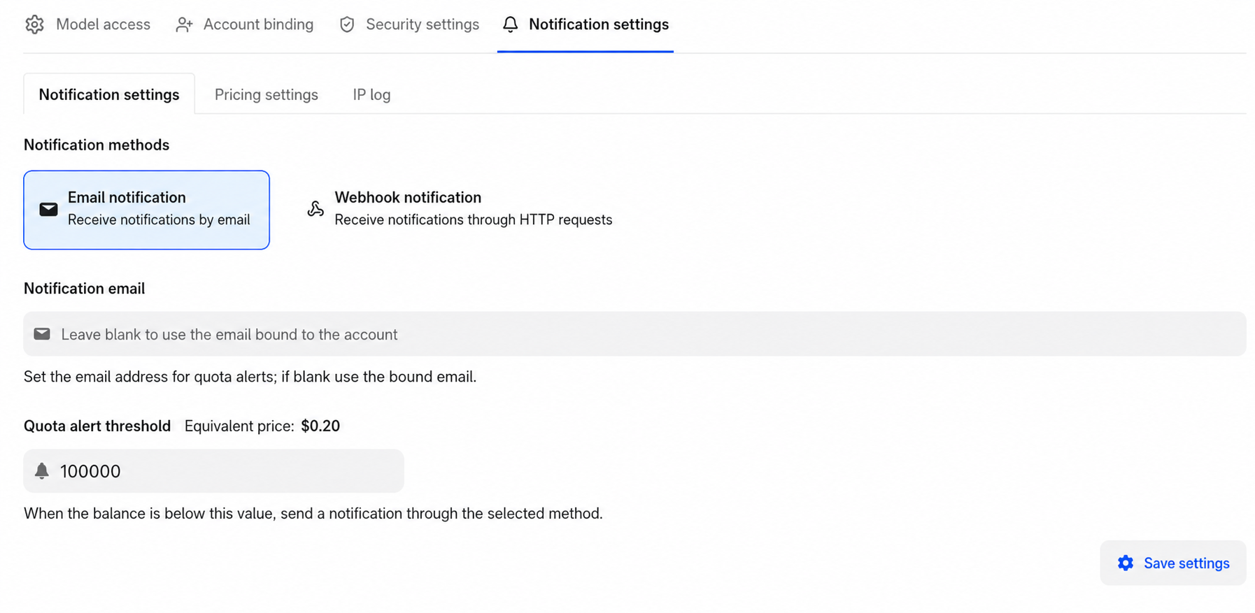 Email Notification