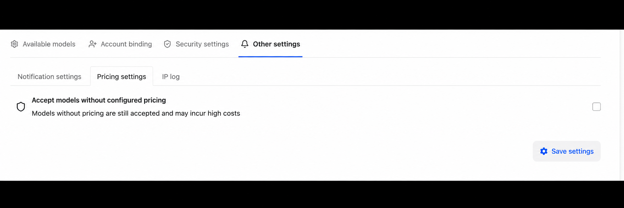 Price Settings